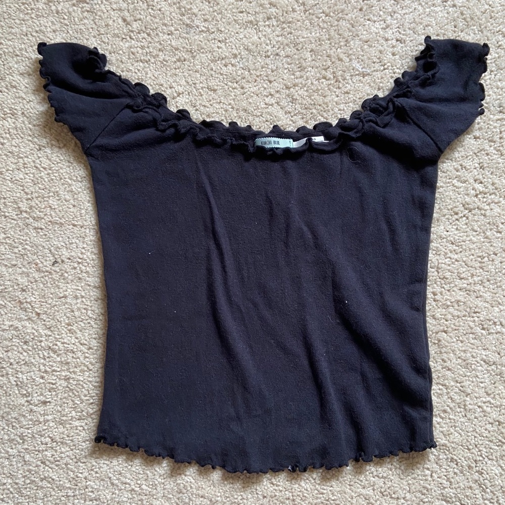 Urban Outfitters Black Off-Shoulder Top